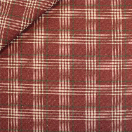 Cotone Effetto Lino Country Xmas