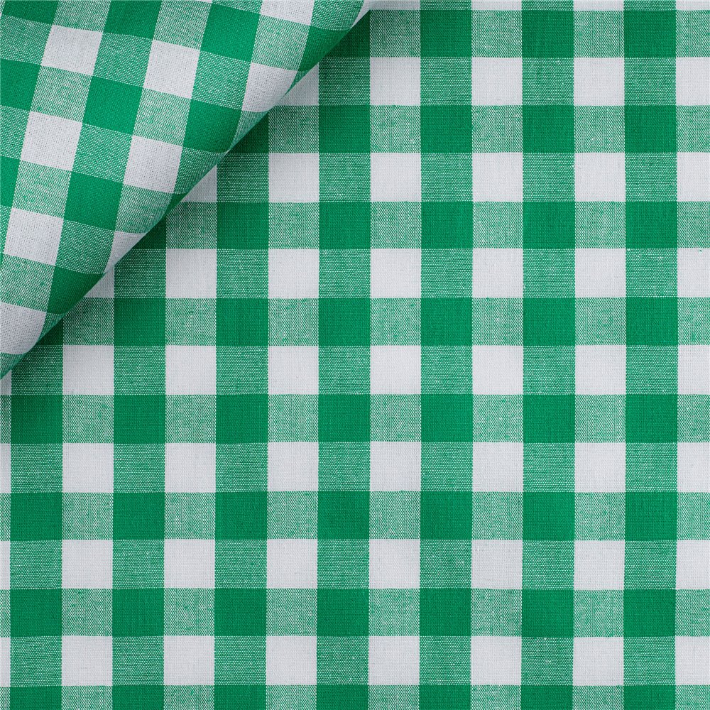 Tessuto Cotone Vichy T/f  Rt+pz - Rot 70 Mt - 414 Verde