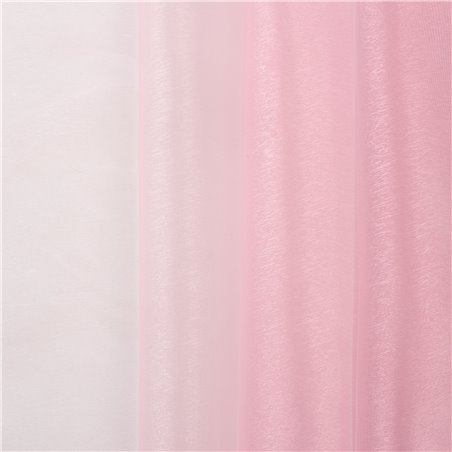 Organza arc-en-ciel irisé - uni - rouge 25 m - 12 roses