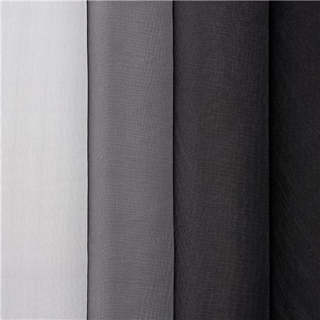 Organza Rainbow Iridescent - Plain - Rot 25 Mt - 11 Black