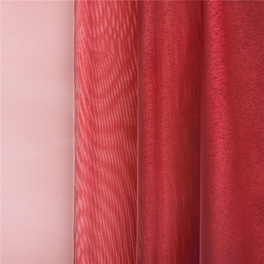 Organza Rainbow Irisierend - Uni - Rot 25 Mt - 18 Rot