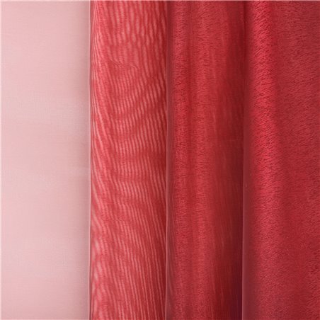 Organza Rainbow Irisierend - Uni - Rot 25 Mt - 18 Rot