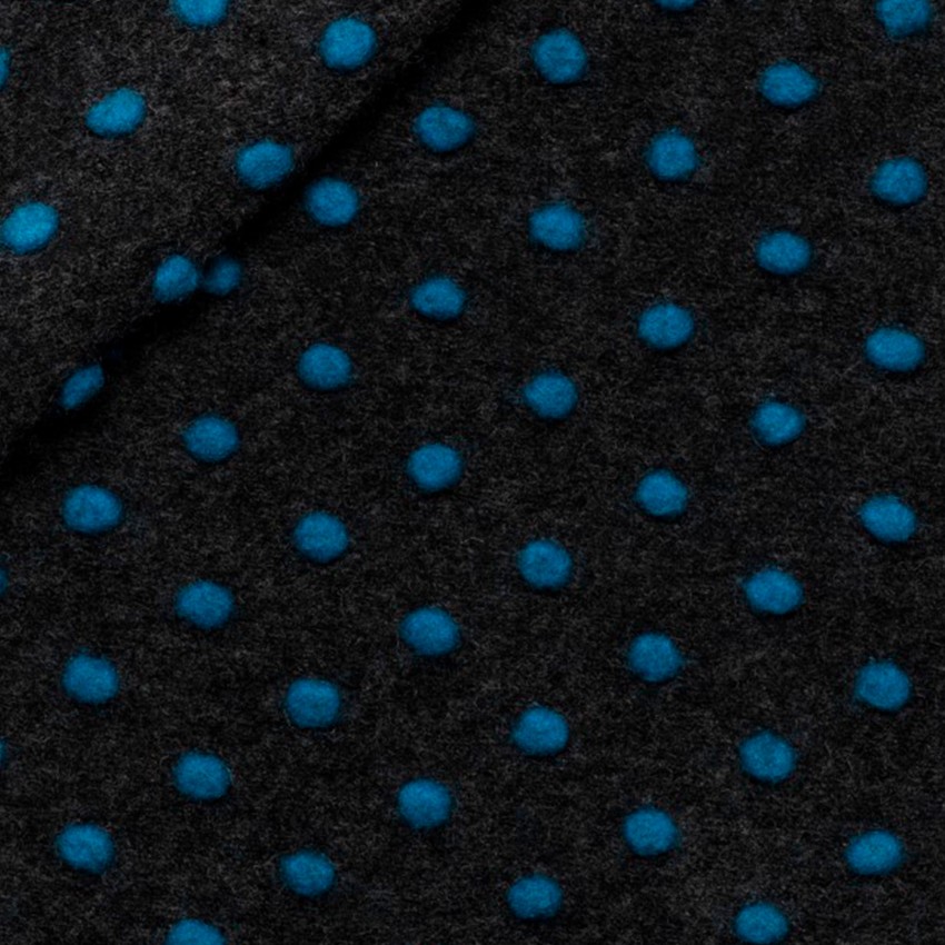 Tessuto Lana Cotta Pois