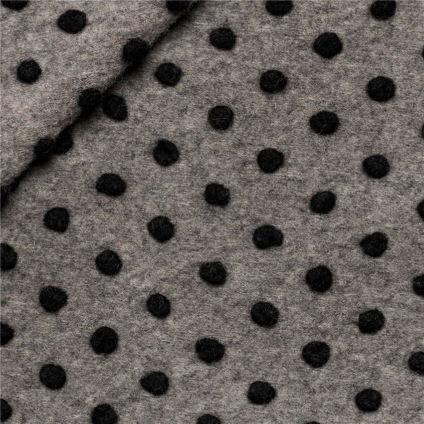 Tessuto Lana Cotta Pois