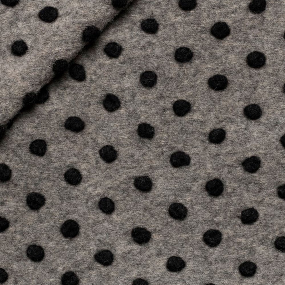 Tessuto Lana Cotta Pois