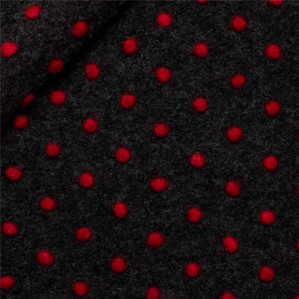 Tessuto Lana Cotta Pois