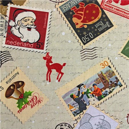 Tessuto Panama Digital Festivity