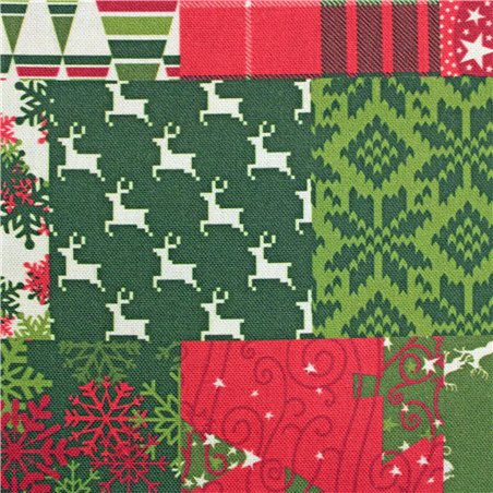 Tessuto Panama Digital Festivity