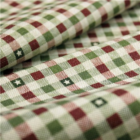 Cotone Effetto Lino Country Xmas