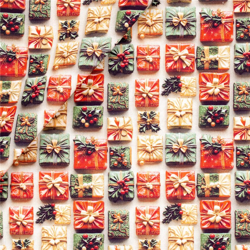 Cotone Stampato Magic Xmas