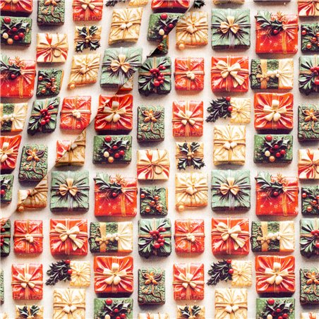 Cotone Stampato Magic Xmas