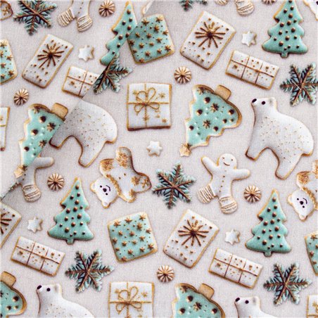 Cotone Stampato Magic Xmas