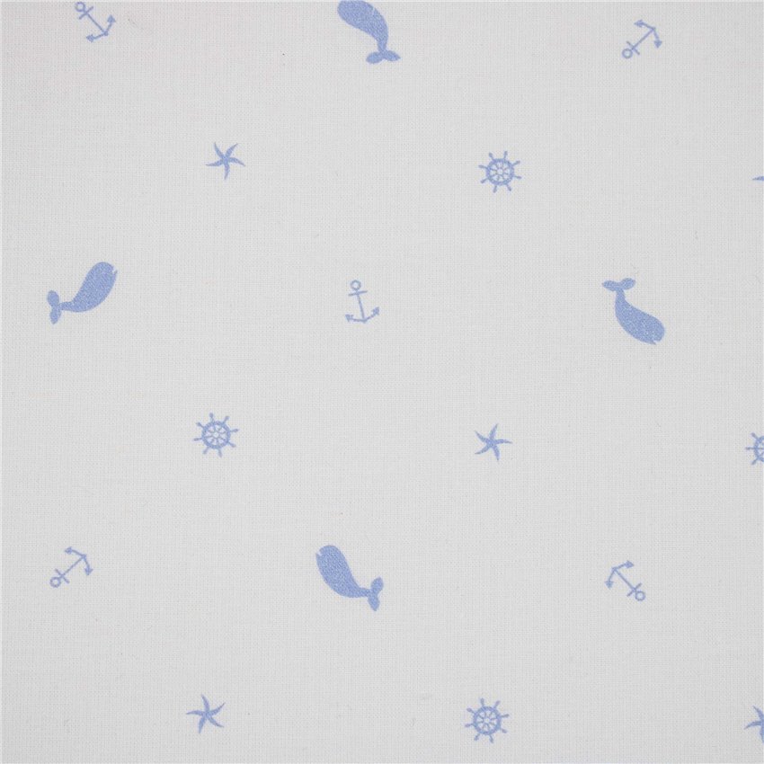 Cotone Stampato Whale