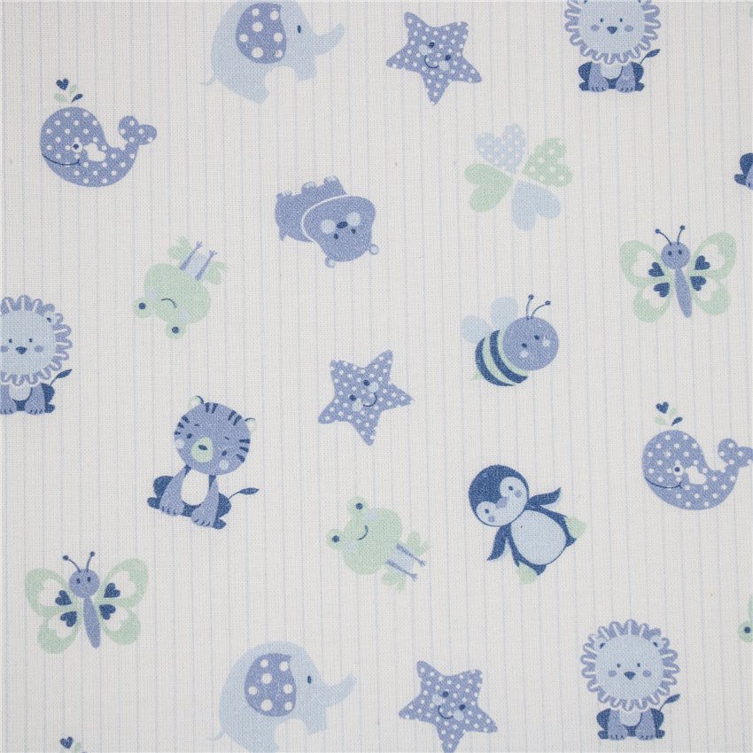 Cotone Stampato Whale