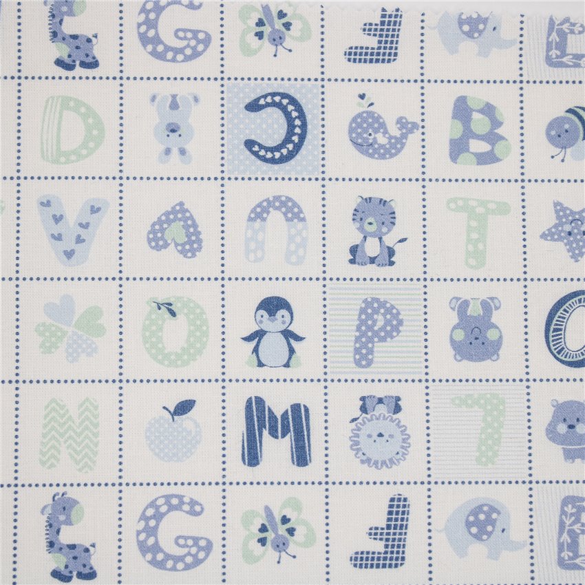 Cotone Stampato Whale