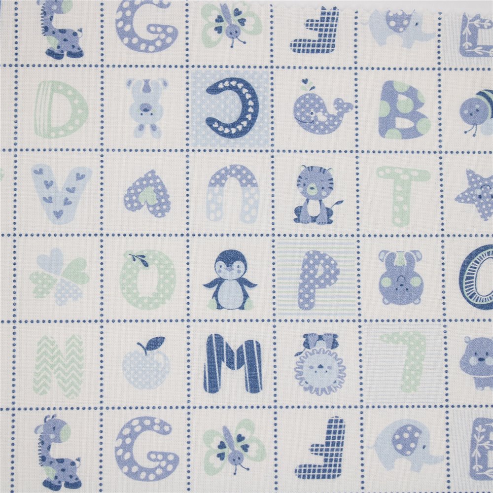 Cotone Stampato Whale