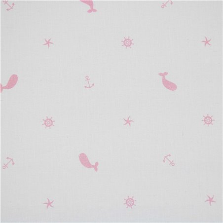 Cotone Stampato Whale