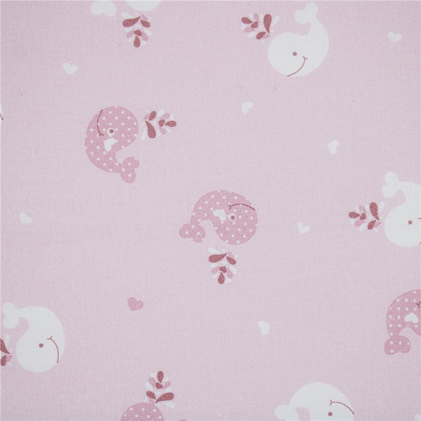 Cotone Stampato Whale