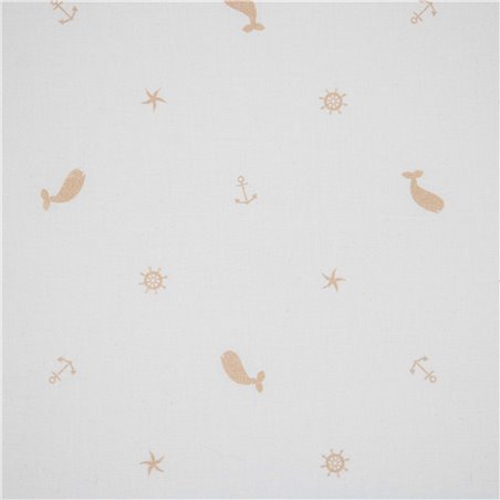 Cotone Stampato Whale