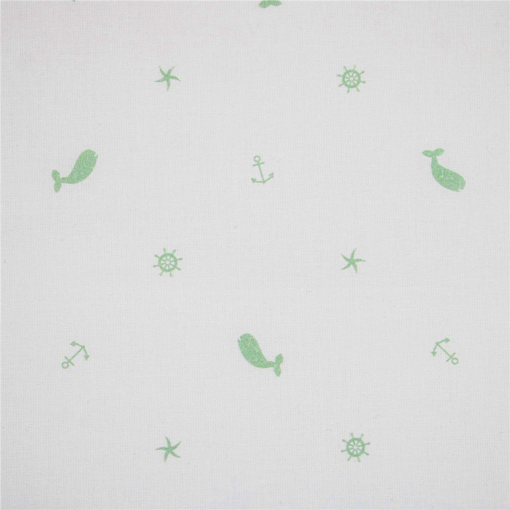 Cotone Stampato Whale