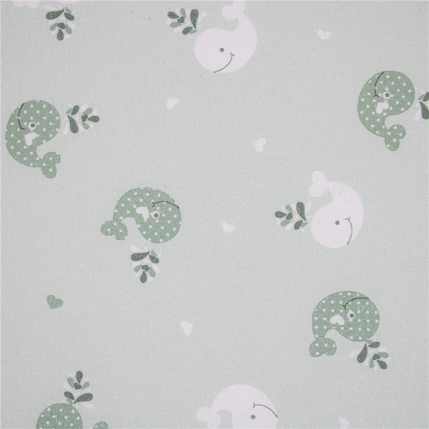 Cotone Stampato Whale