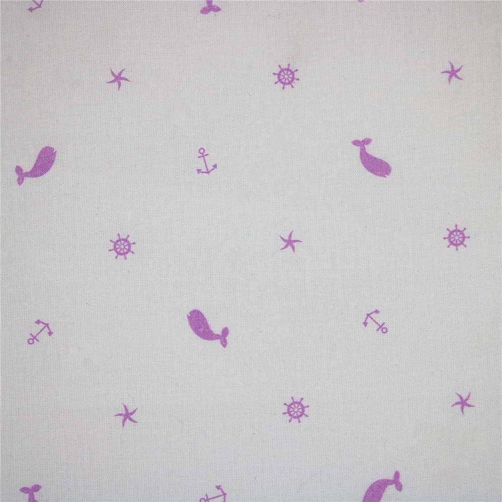 Cotone Stampato Whale