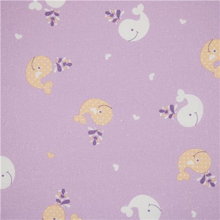 Cotone Stampato Whale