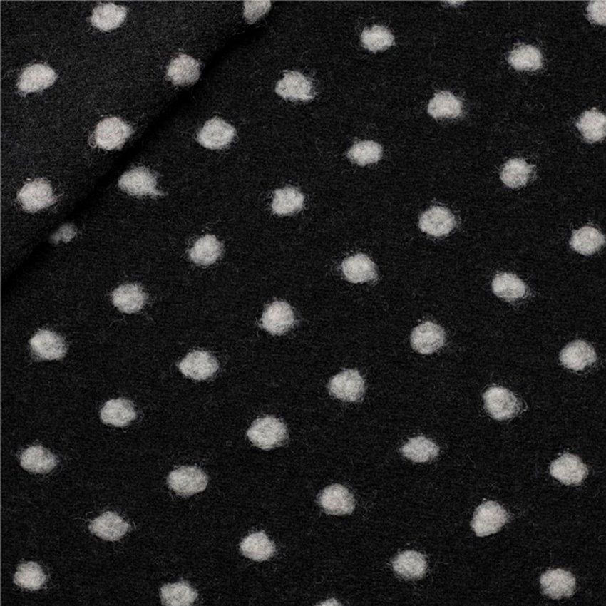 Tessuto Lana Cotta Pois